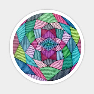 Abstract Stripes Magnet